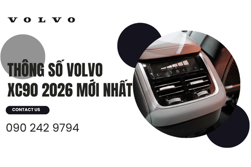 Thông số Volvo XC90 2026 mới nhất
