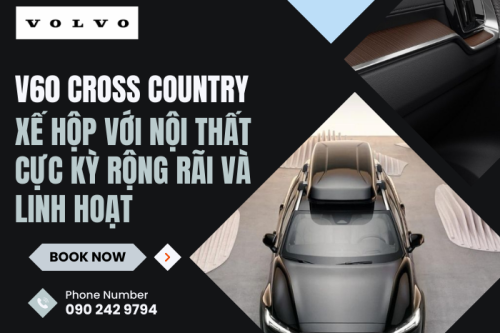 V60 Cross Country – Xế hộp với nội thất cực kỳ rộng rãi và linh hoạt