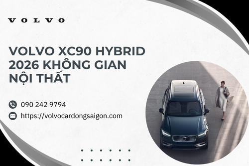 Volvo XC90 Hybrid 2026 nội thất thân thiện môi trường