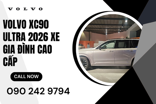 Volvo XC90 Ultra 2026 xe gia đình cao cấp